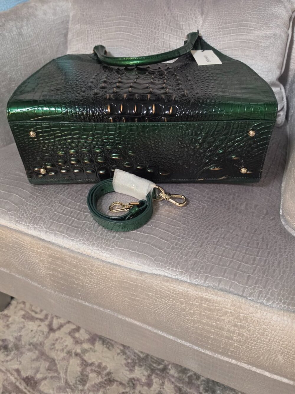Brahmin Large Adrian Evergreen Ombre Melbourne NWT - Picture 4 of 8